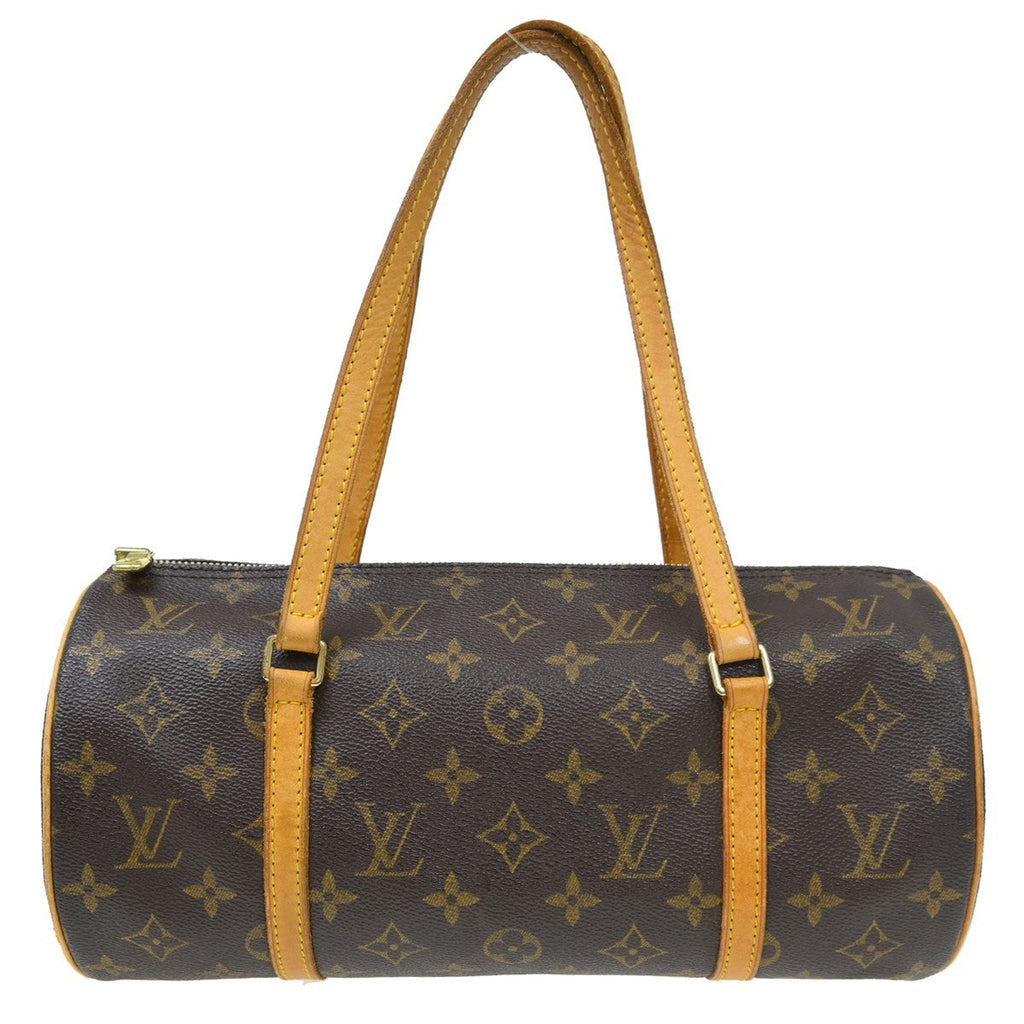 Louis Vuitton Papillon Handbag Monogram Canvas Brown Canvas Handbag ( )