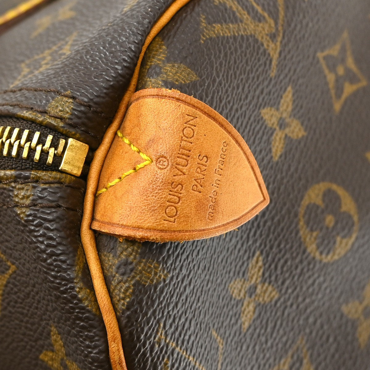 Louis Vuitton Speedy Handbag Monogram Canvas Brown Canvas Handbag ( )