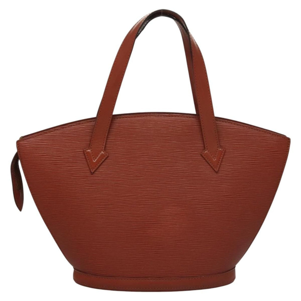 Louis Vuitton Saint Jacques Handbag Epi Leather Brown Leather Handbag (Authentic  )