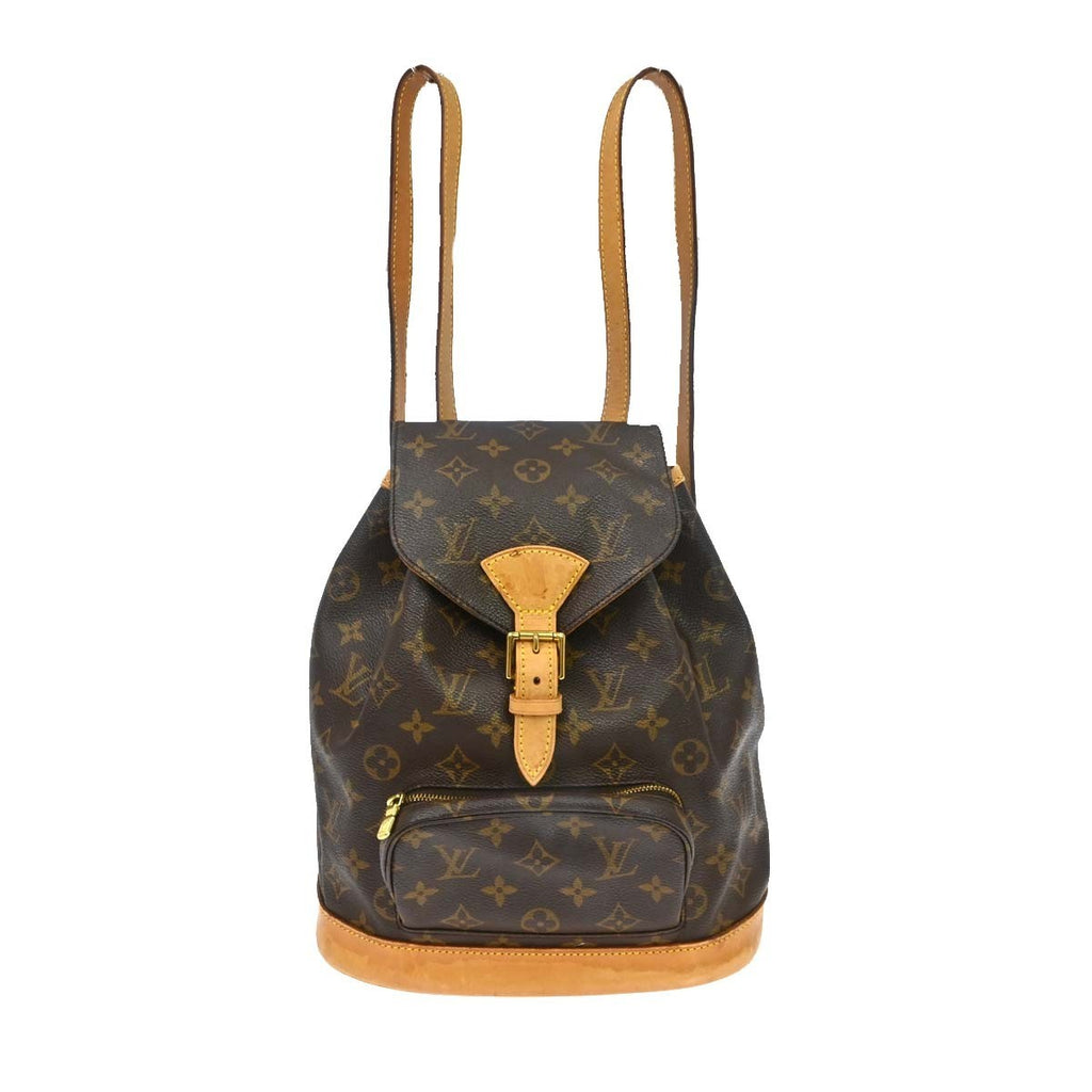 Louis Vuitton Montsouris Backpack Monogram Canvas Brown Canvas Backpack Bag ( )