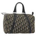 Christian Dior Vintage Trotter Boston Bag Diorissimo Canvas Navy Canvas Handbag ( )