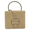 Loewe Barcelona Shoulder Bag Leather Beige Leather Handbag (Authentic  )