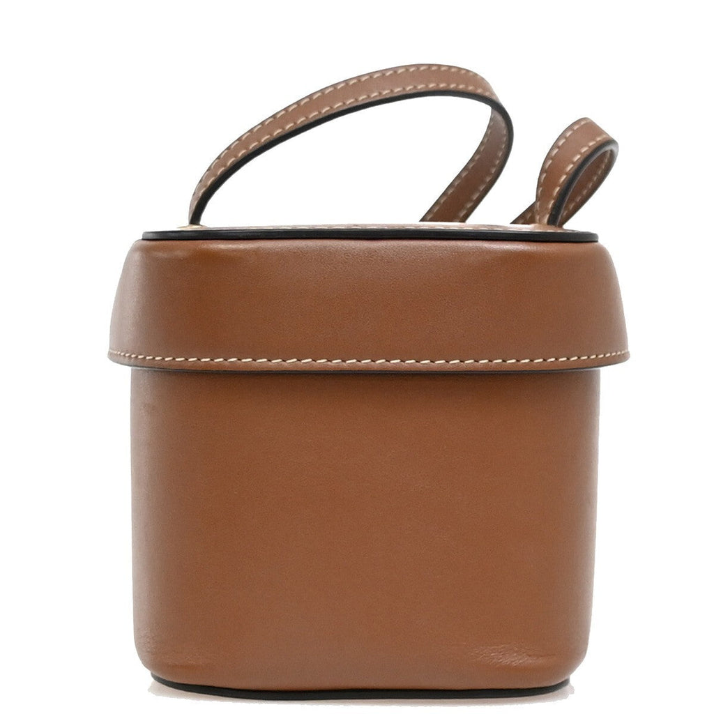 Celine Cuir Triomphe Box Bag Leather Brown Leather Handbag ( )