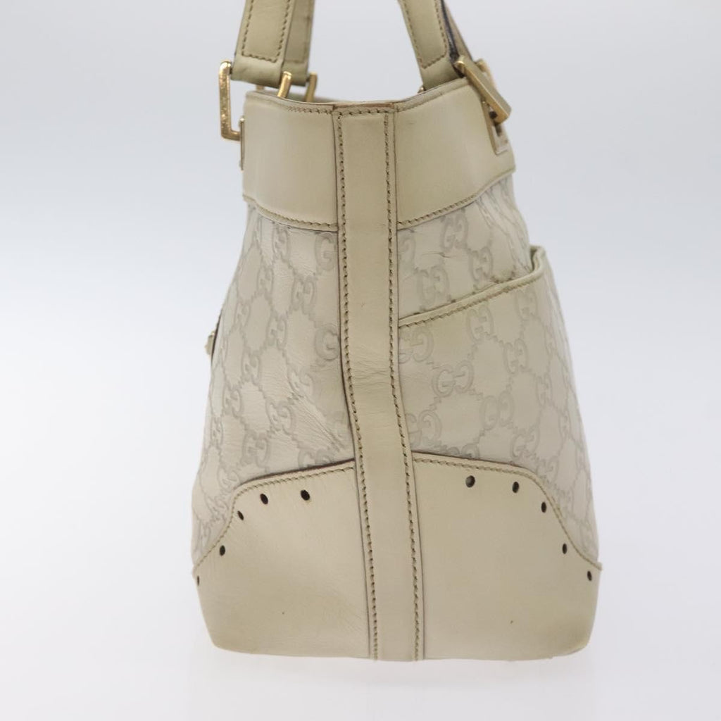 Gucci Gg Canvas Bag Canvas White Canvas Bag (Authentic  )