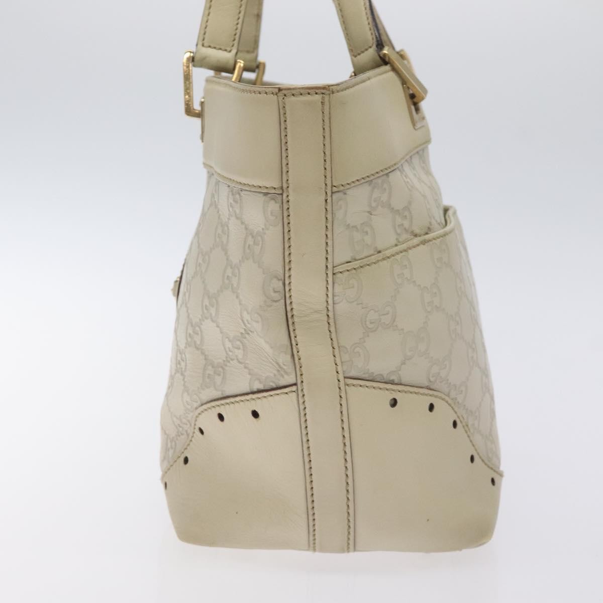 Gucci Gg Canvas Bag Canvas White Canvas Bag (Authentic  )