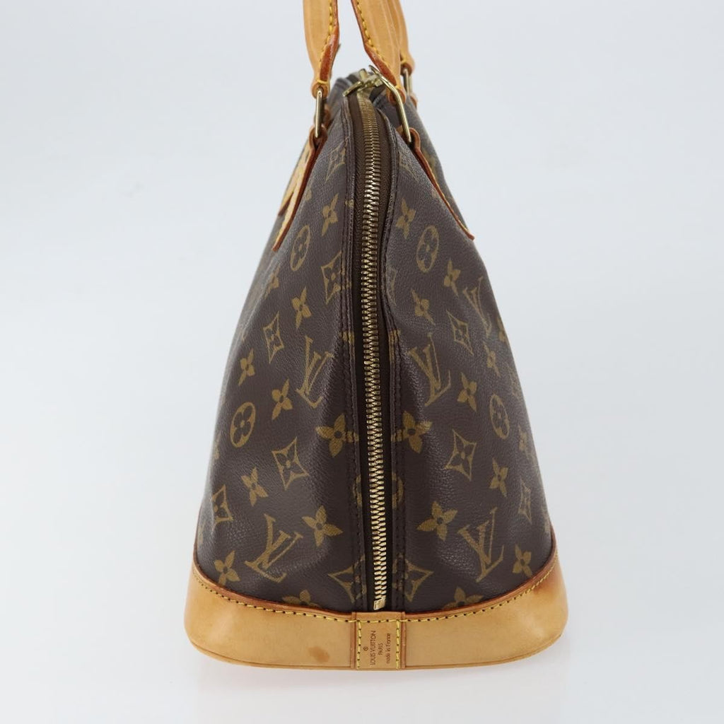 Louis Vuitton Alma Handbag Monogram Canvas Brown Canvas Handbag (Authentic  )