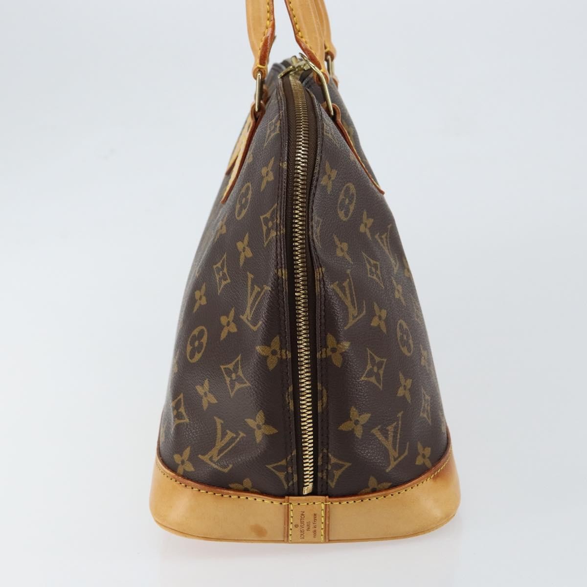 Louis Vuitton Alma Handbag Monogram Canvas Brown Canvas Handbag (Authentic  )