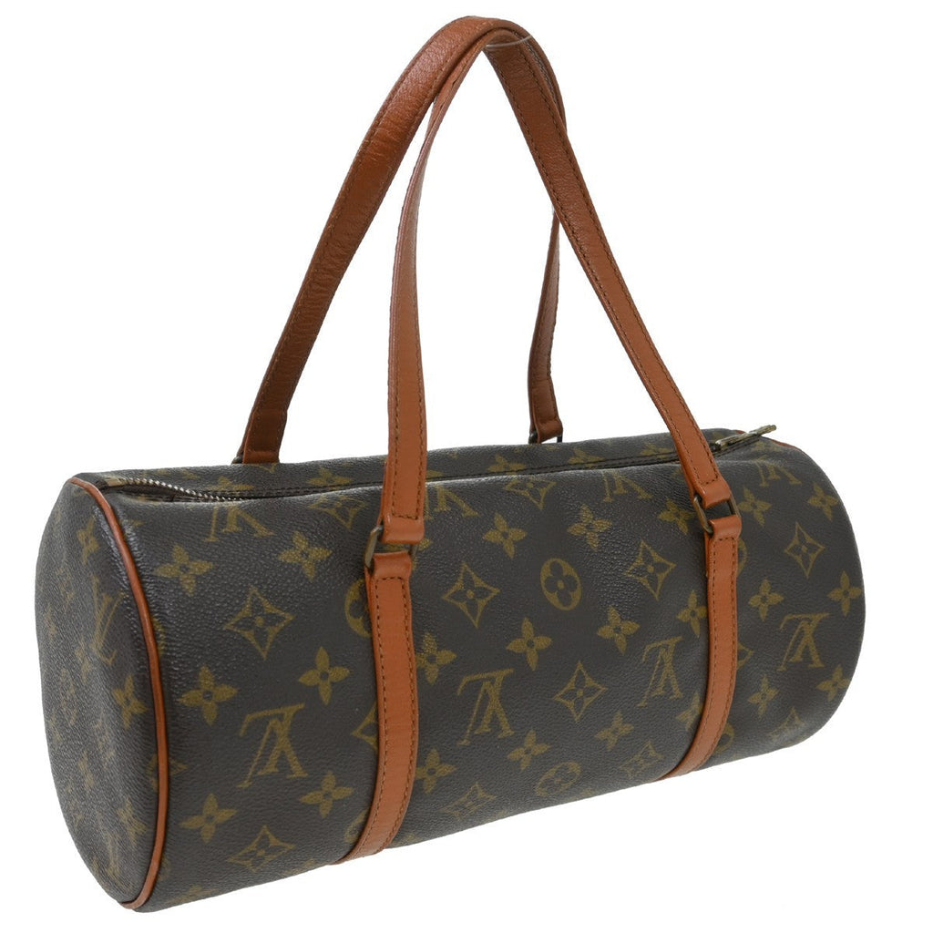 Louis Vuitton Papillon Handbag Monogram Canvas Brown Canvas Handbag ( )