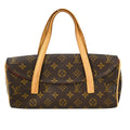Louis Vuitton Sonatine Handbag Monogram Canvas Brown Canvas Handbag (Authentic  )