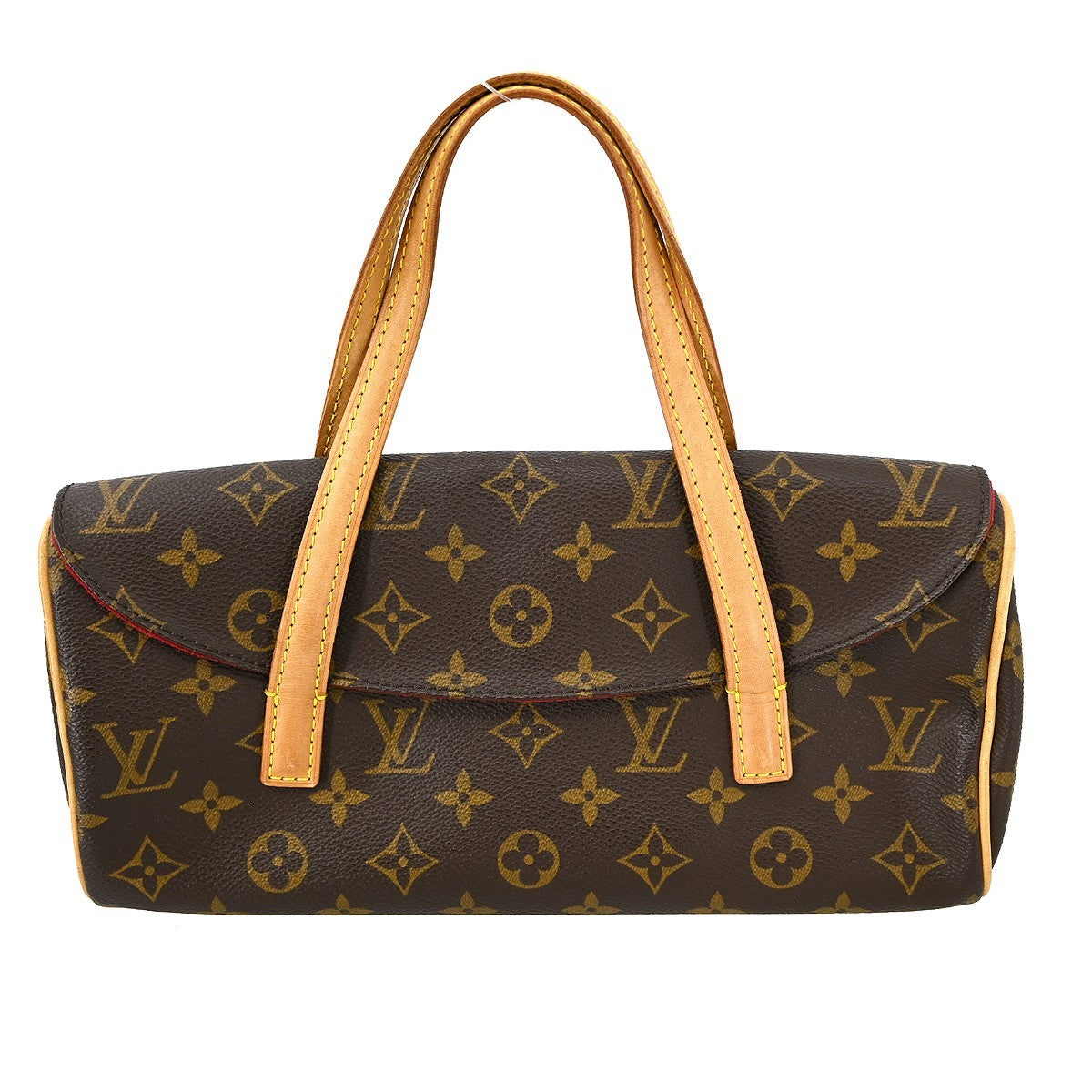 Louis Vuitton Sonatine Handbag Monogram Canvas Brown Canvas Handbag (Authentic  )