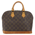 Louis Vuitton Alma Handbag Monogram Canvas Brown Canvas Handbag (Authentic  )