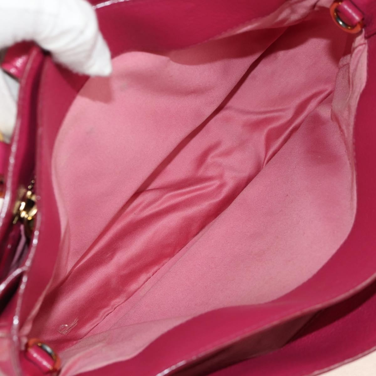 Miu Miu Madras Convertible Lock Tote Leather Pink Leather Handbag (Authentic  )