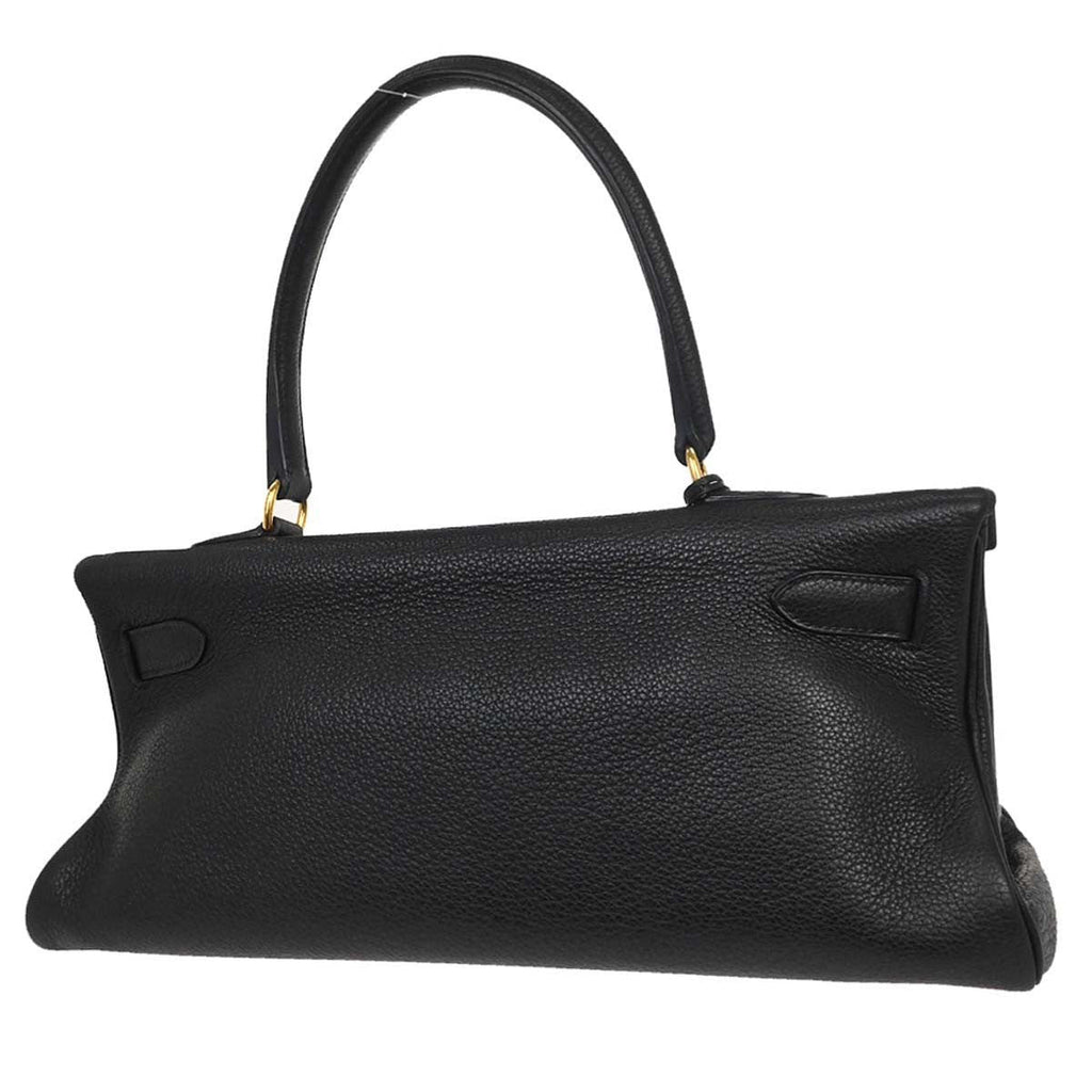 Hermes Shoulder Kelly Bag Togo Black Leather Handbag (Authentic  )
