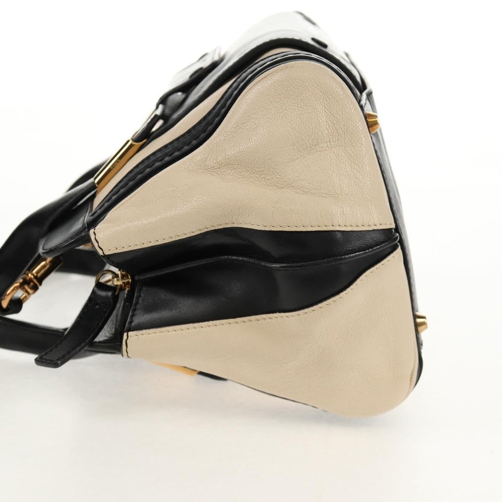 Chloe Alice Satchel Leather White Leather Handbag (Authentic  )