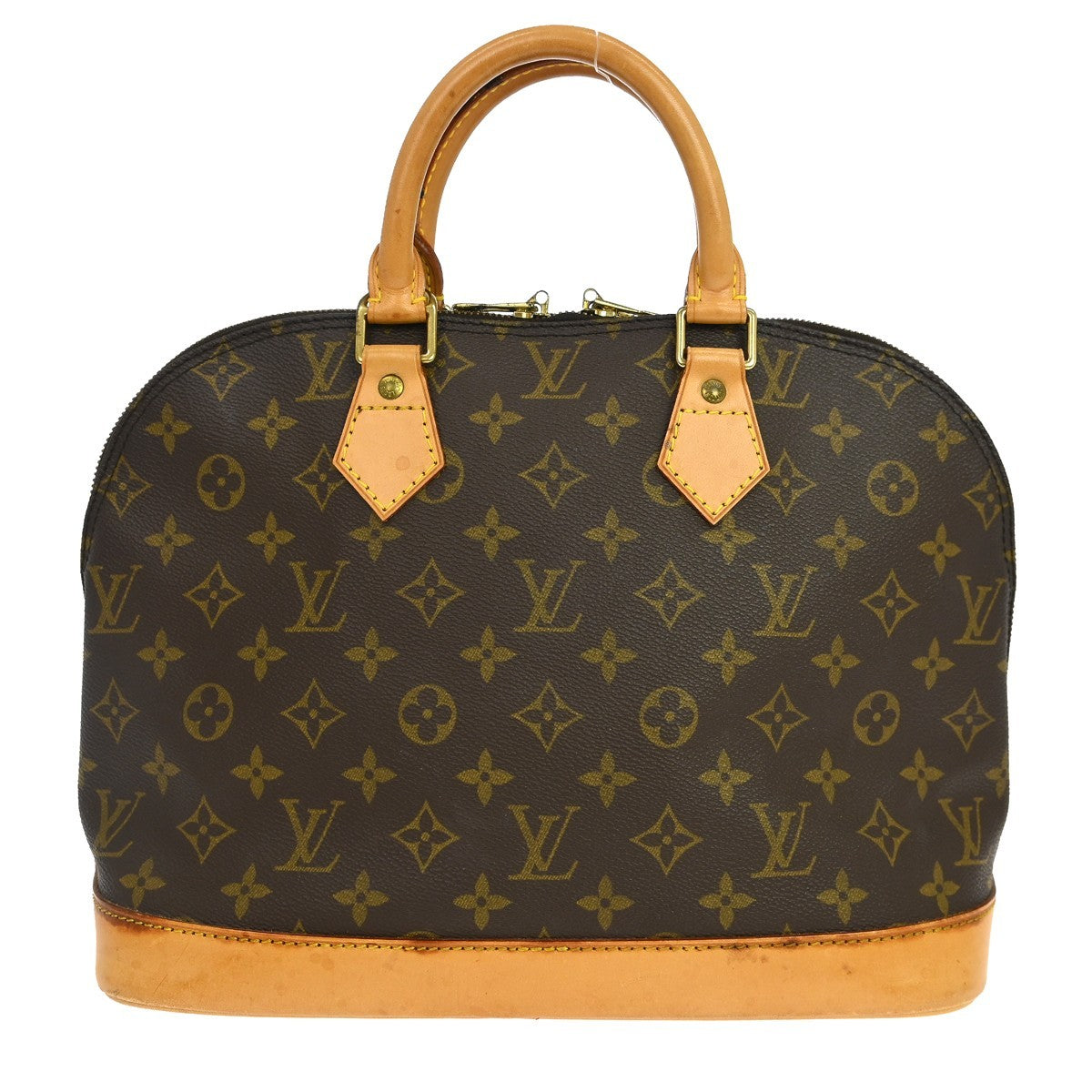 Louis Vuitton Alma Handbag Monogram Canvas Brown Canvas Handbag ( )