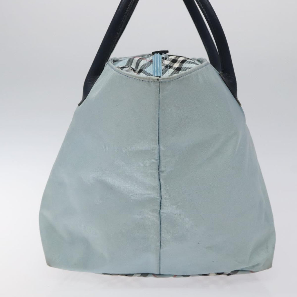 Burberry Nova Check Blue Label Nylon Blue Nylon Handbag (Authentic  )