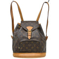 Louis Vuitton Montsouris Backpack Monogram Canvas Brown Canvas Backpack Bag ( )