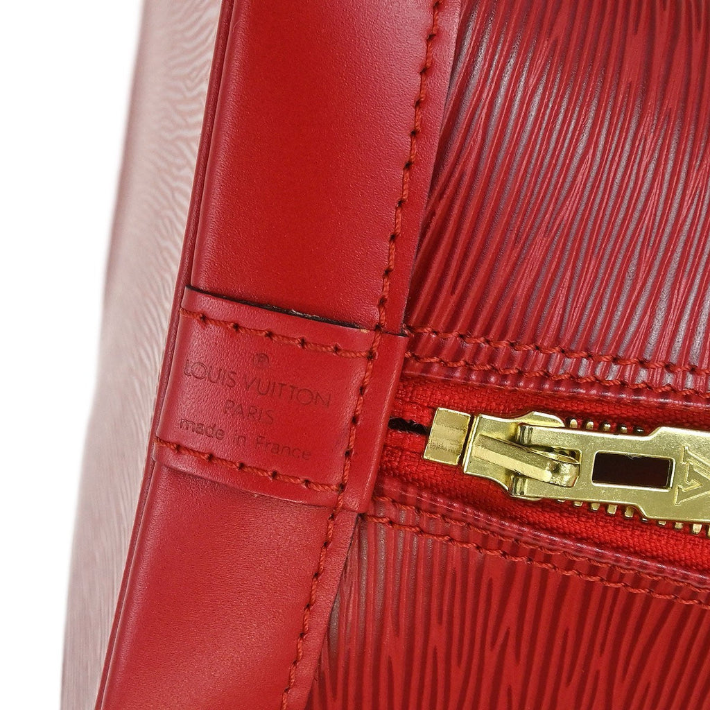 Louis Vuitton Vintage Alma Handbag Epi Leather Red Leather Handbag (Authentic  )