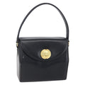 Givenchy Vintage Handbag Leather Black Leather Bag (Authentic  )