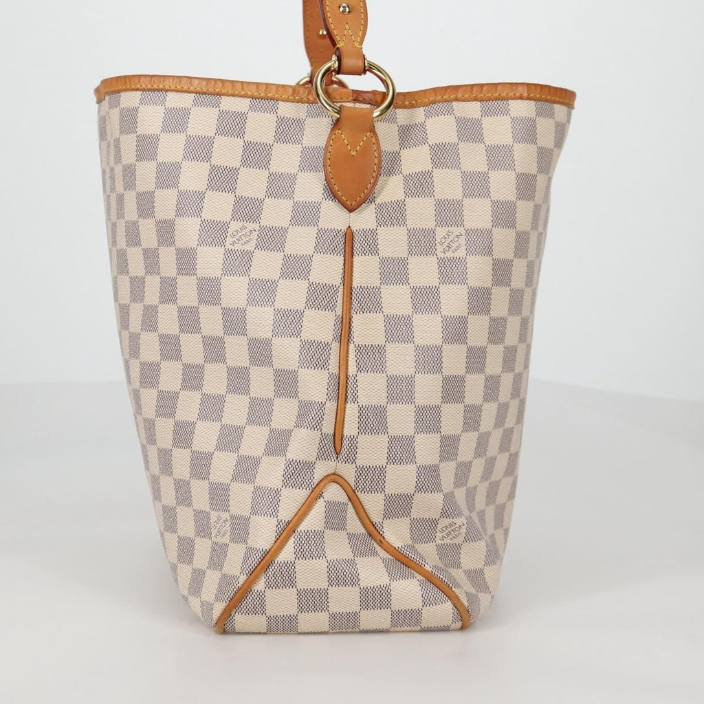 Louis Vuitton Delightful Nm Handbag Damier White Canvas Bag (Authentic  )