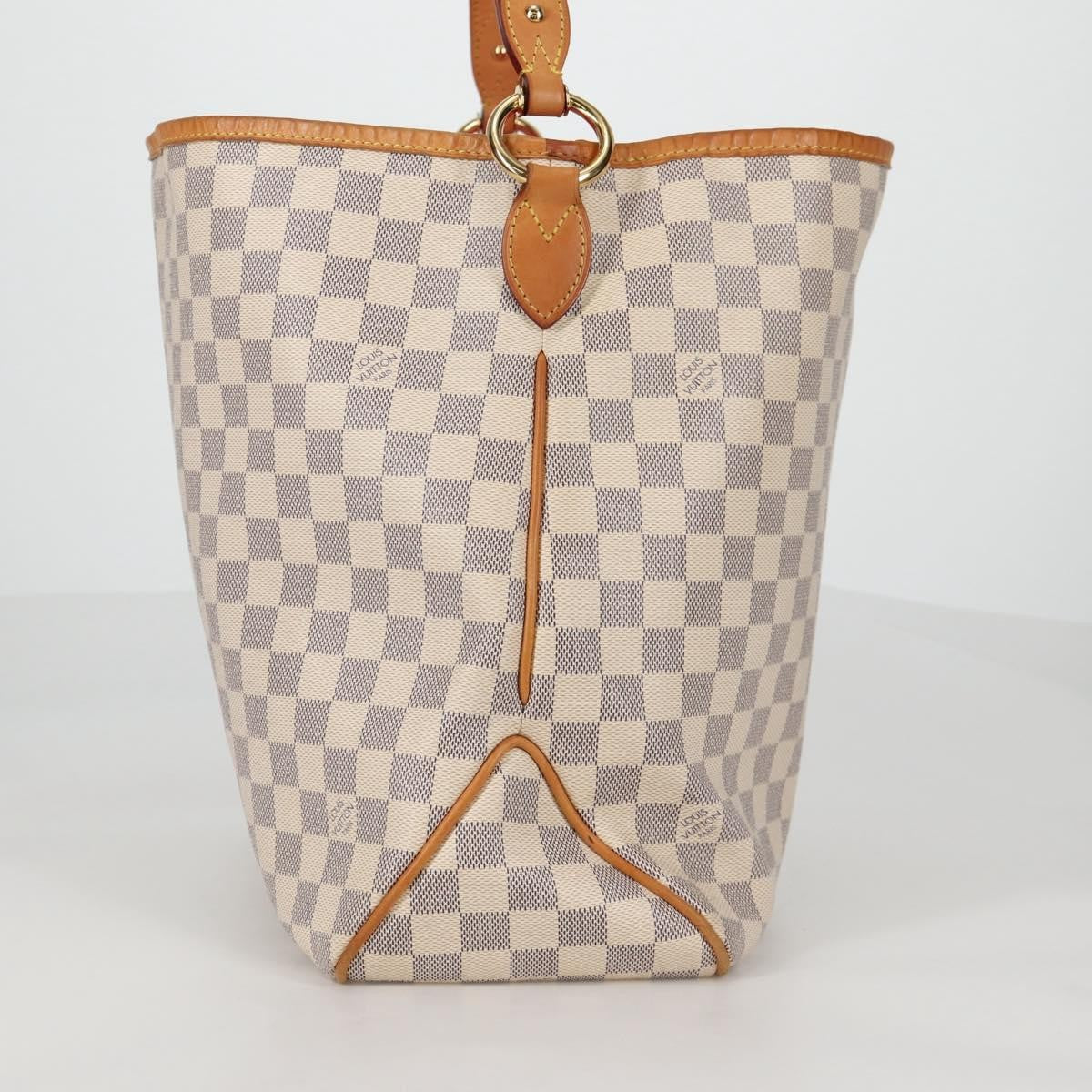 Louis Vuitton Delightful Nm Handbag Damier White Canvas Bag (Authentic  )