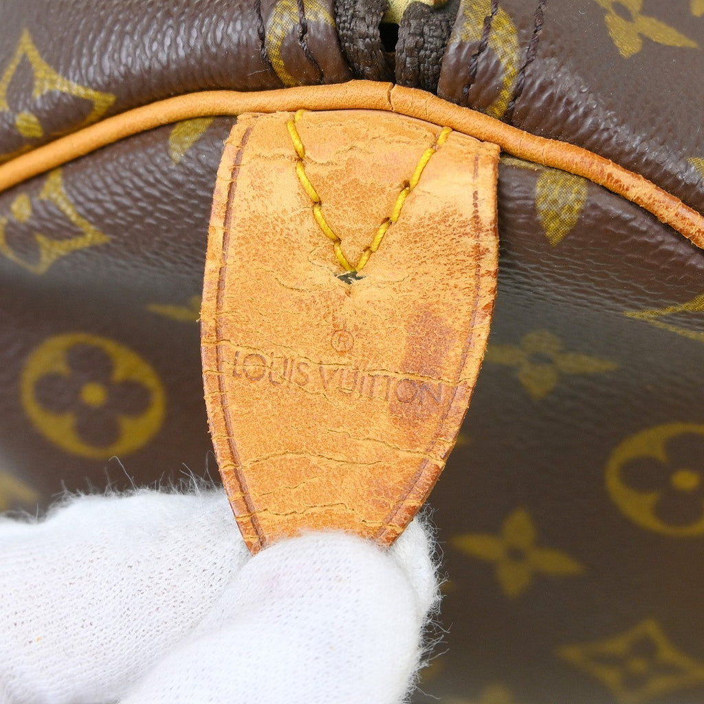 Louis Vuitton Keepall Bag Monogram Canvas Brown Canvas Handbag ( )