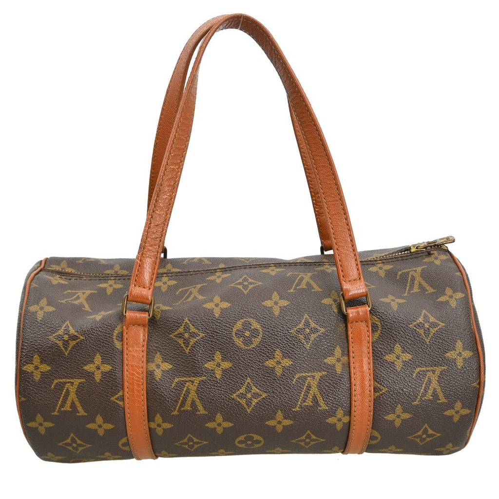 Louis Vuitton Papillon Handbag Monogram Canvas Brown Canvas Handbag ( )