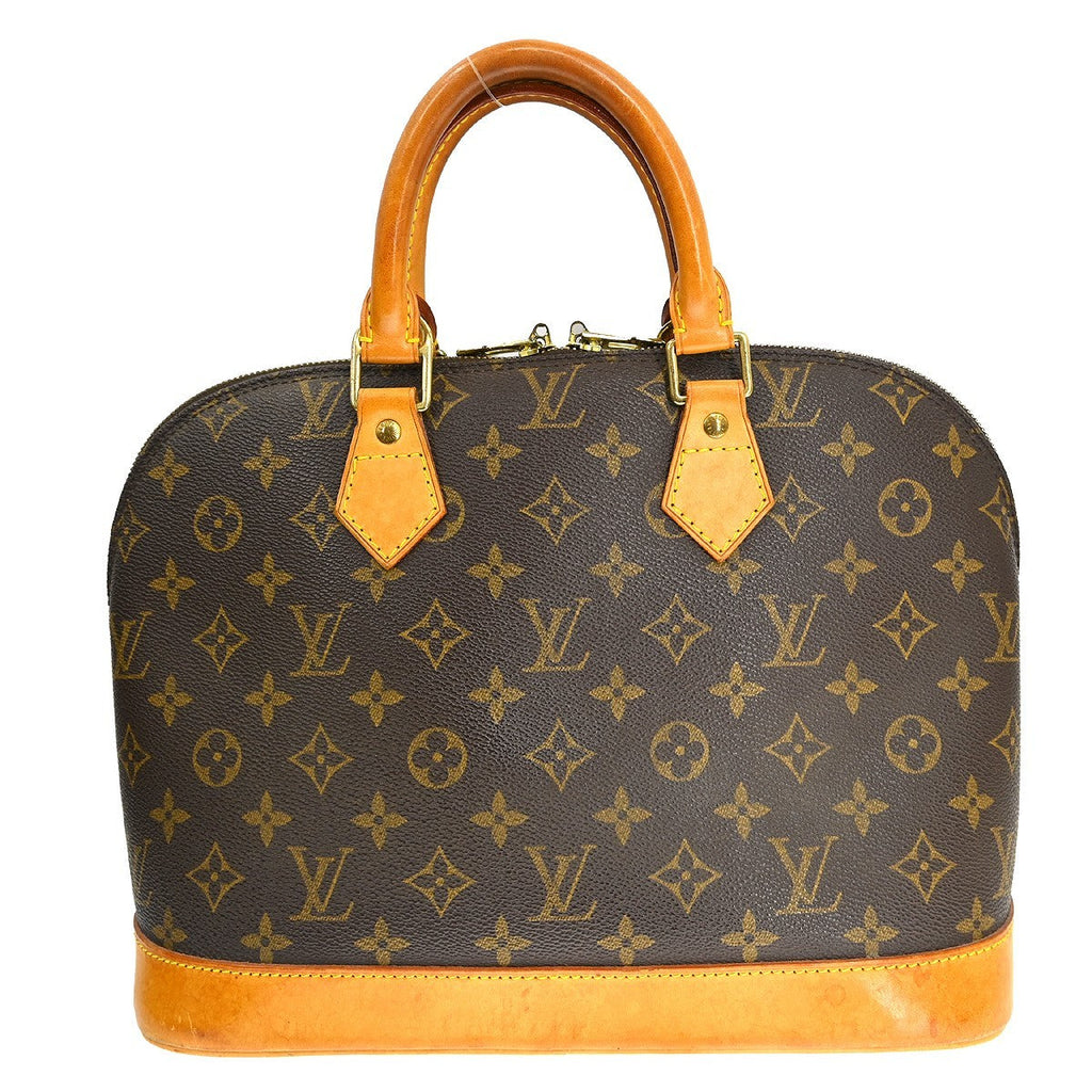 Louis Vuitton Alma Handbag Monogram Canvas Brown Canvas Handbag ( )