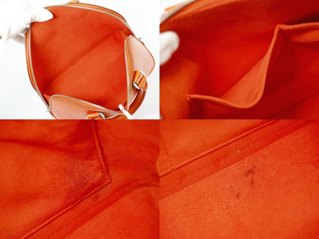 Louis Vuitton Alma Handbag Epi Leather Orange Leather Handbag ( )