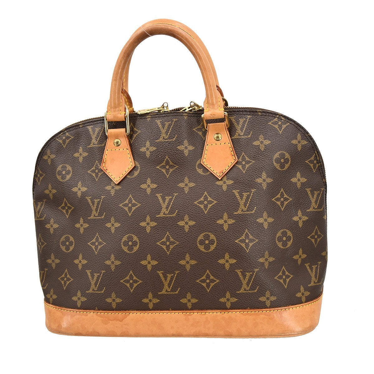 Louis Vuitton Alma Handbag Monogram Canvas Brown Canvas Handbag ( )