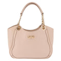 Salvatore Ferragamo Betulla Chain Tote Leather Pink Leather Handbag (Authentic  )