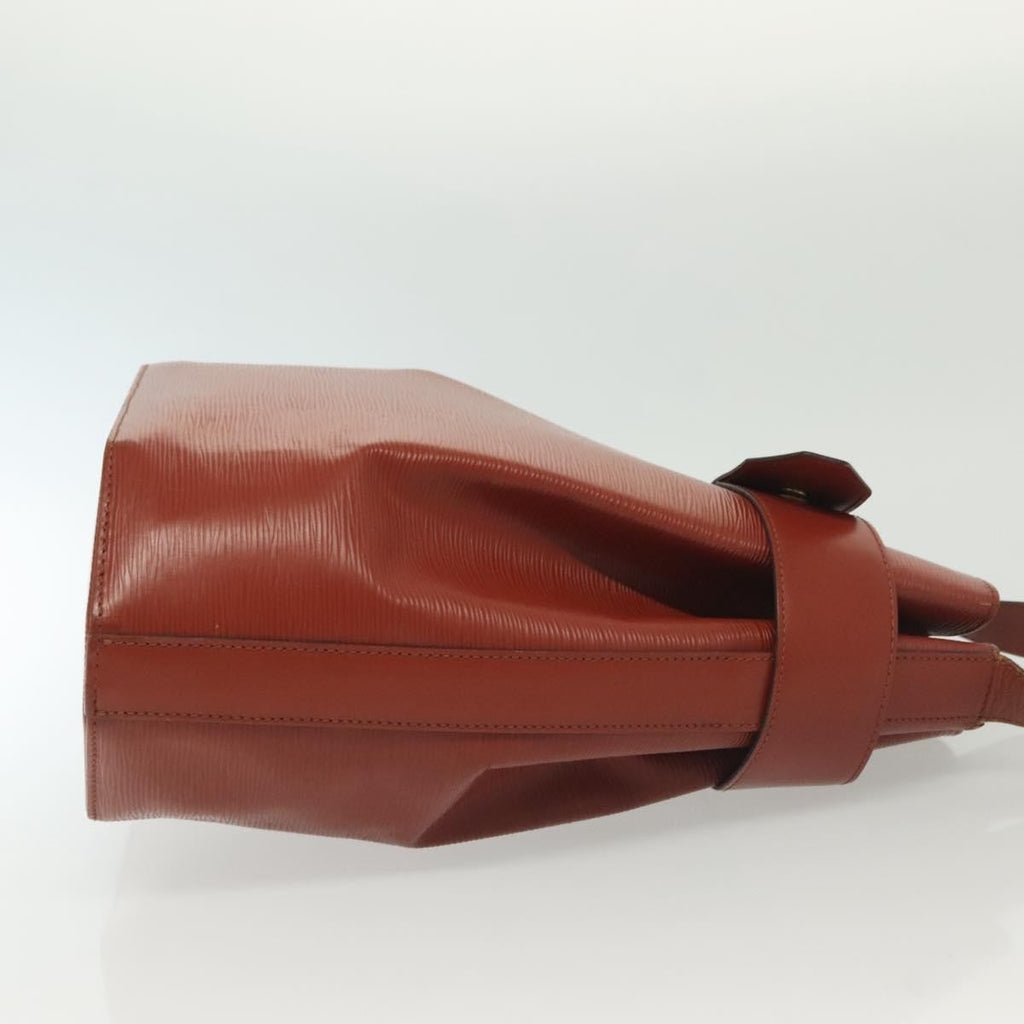 Louis Vuitton Vintage Sac D'epaule Handbag Epi Leather Brown Leather Bag (Authentic  )