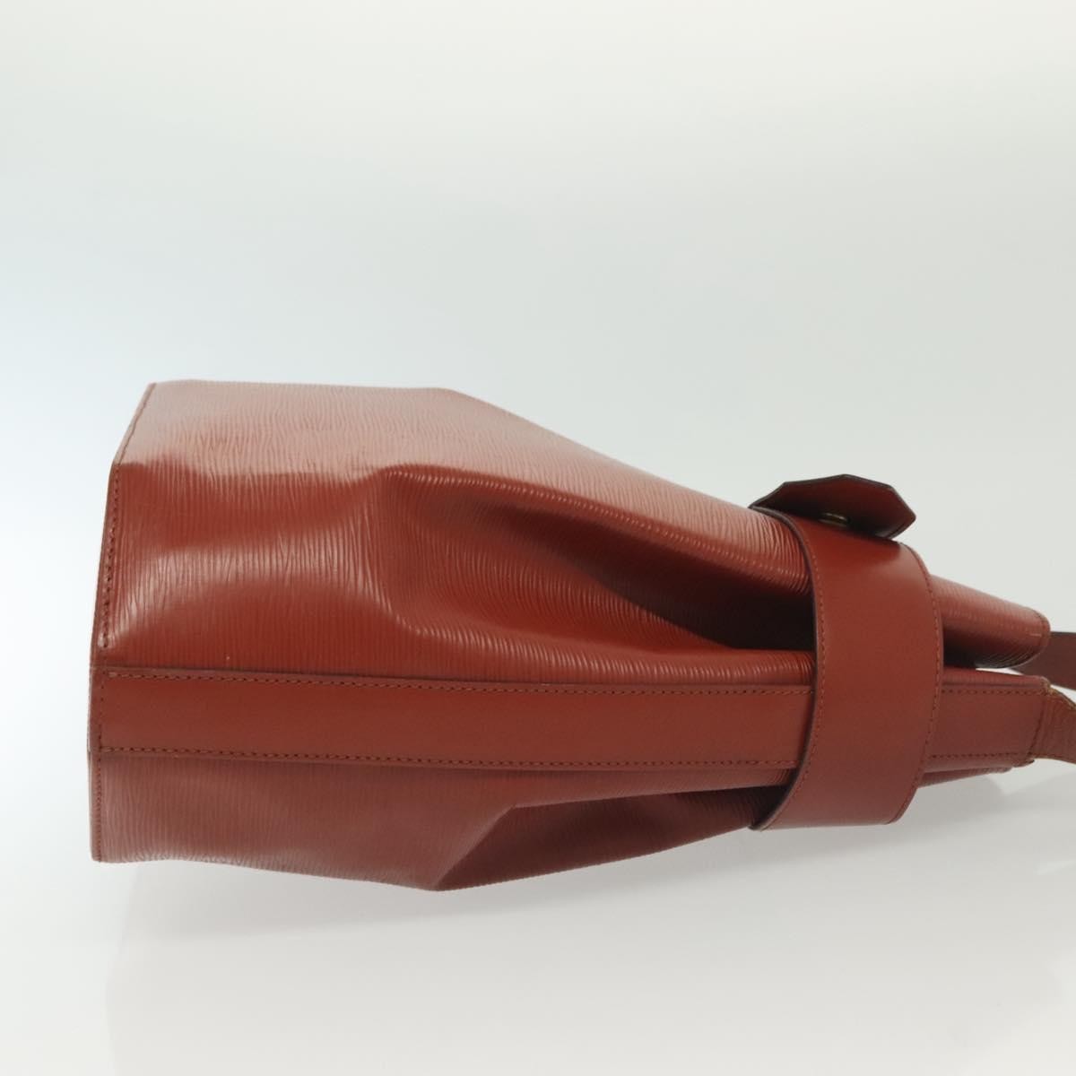 Louis Vuitton Vintage Sac D'epaule Handbag Epi Leather Brown Leather Bag (Authentic  )