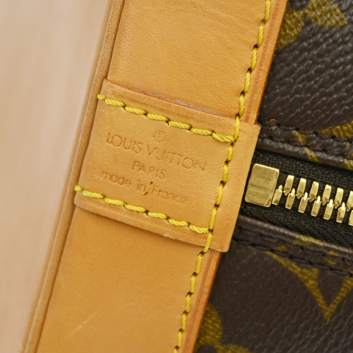 Louis Vuitton Alma Handbag Monogram Canvas Brown Canvas Handbag ( )