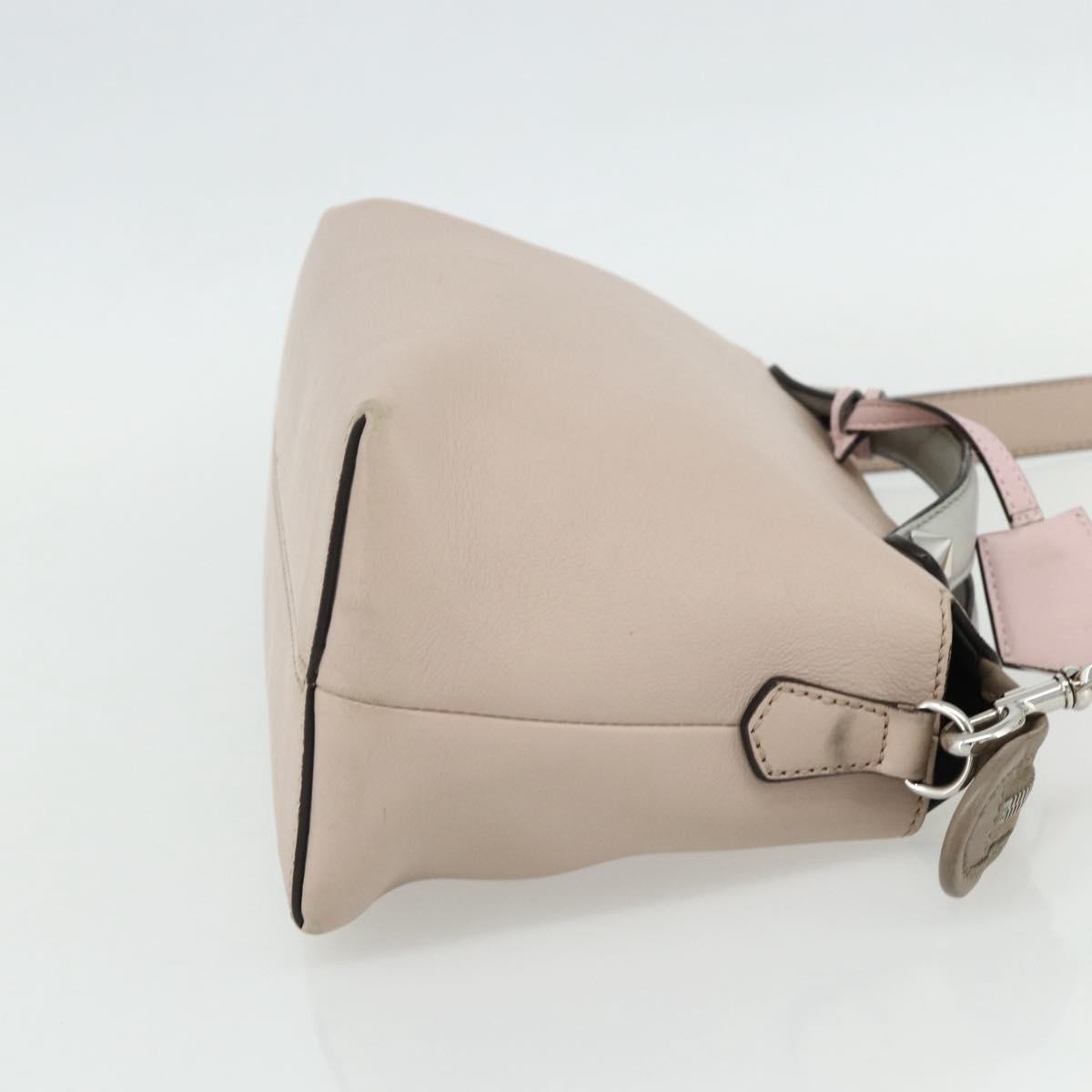 Fendi By The Way Satchel Leather Beige Leather Handbag ( )