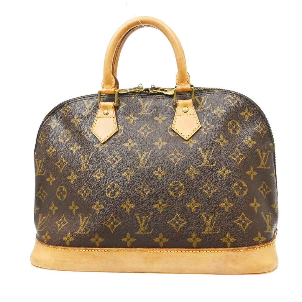 Louis Vuitton Alma Handbag Monogram Canvas Brown Canvas Handbag ( )