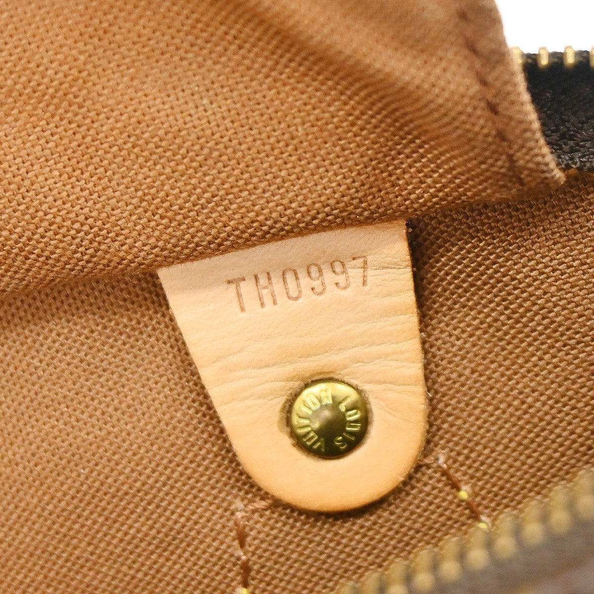 Louis Vuitton Speedy Handbag Monogram Canvas Brown Canvas Handbag ( )