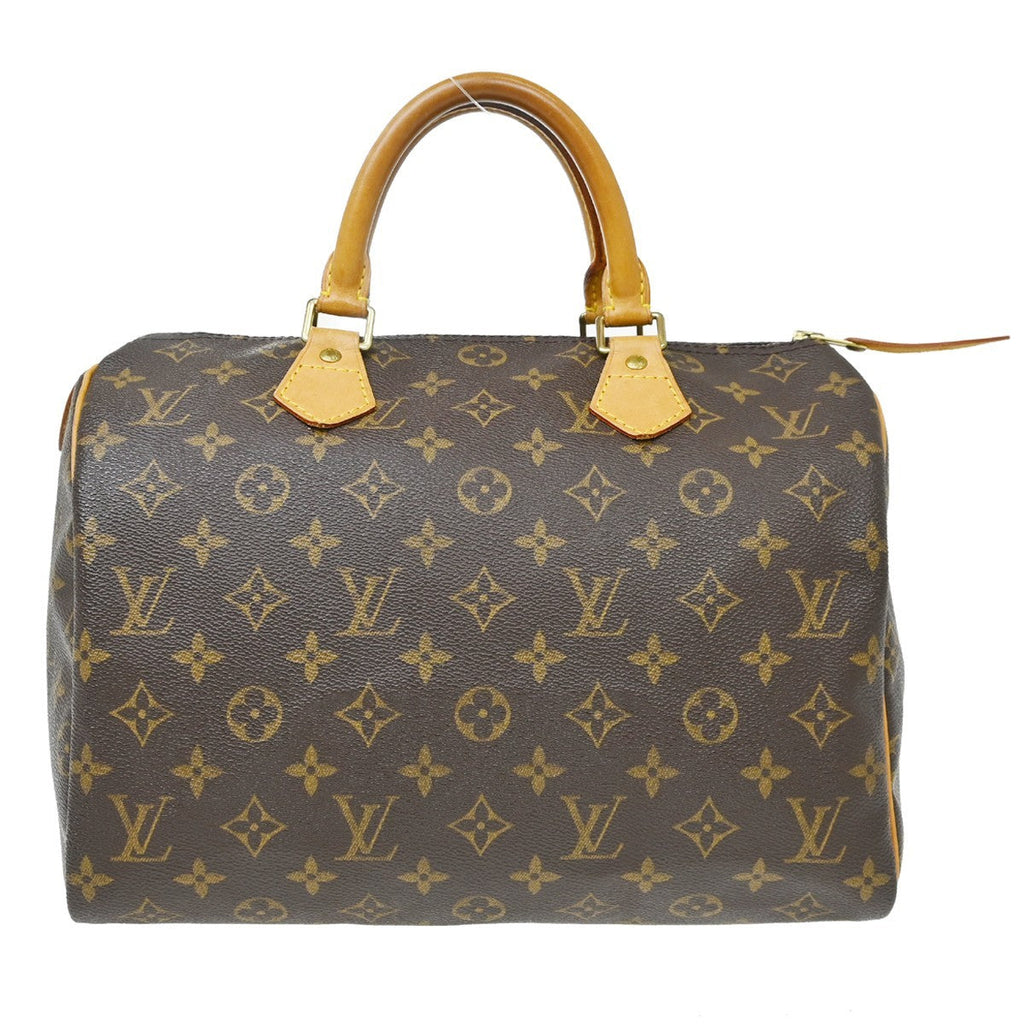 Louis Vuitton Speedy Handbag Monogram Canvas Brown Canvas Handbag ( )
