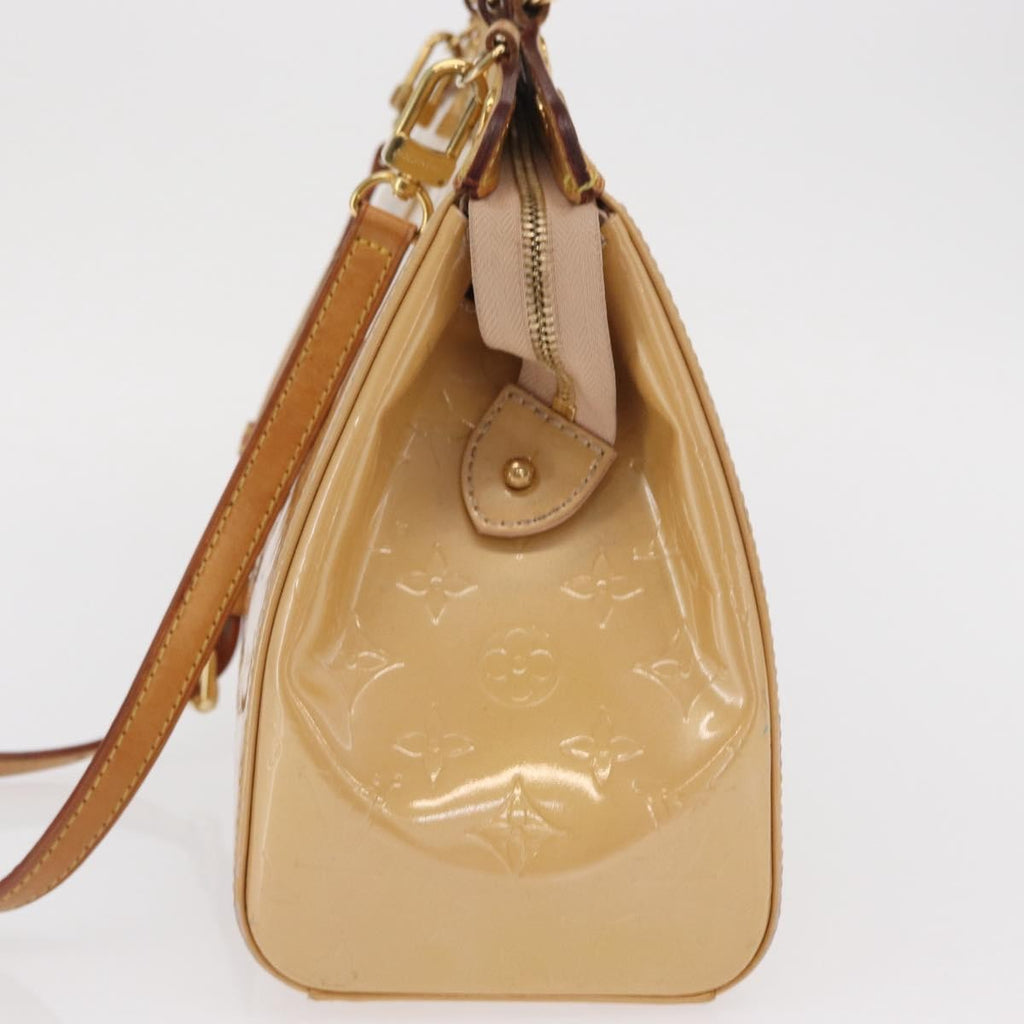 Louis Vuitton Blair Monogram Vernis Beige Patent_Leather Handbag (Authentic  )
