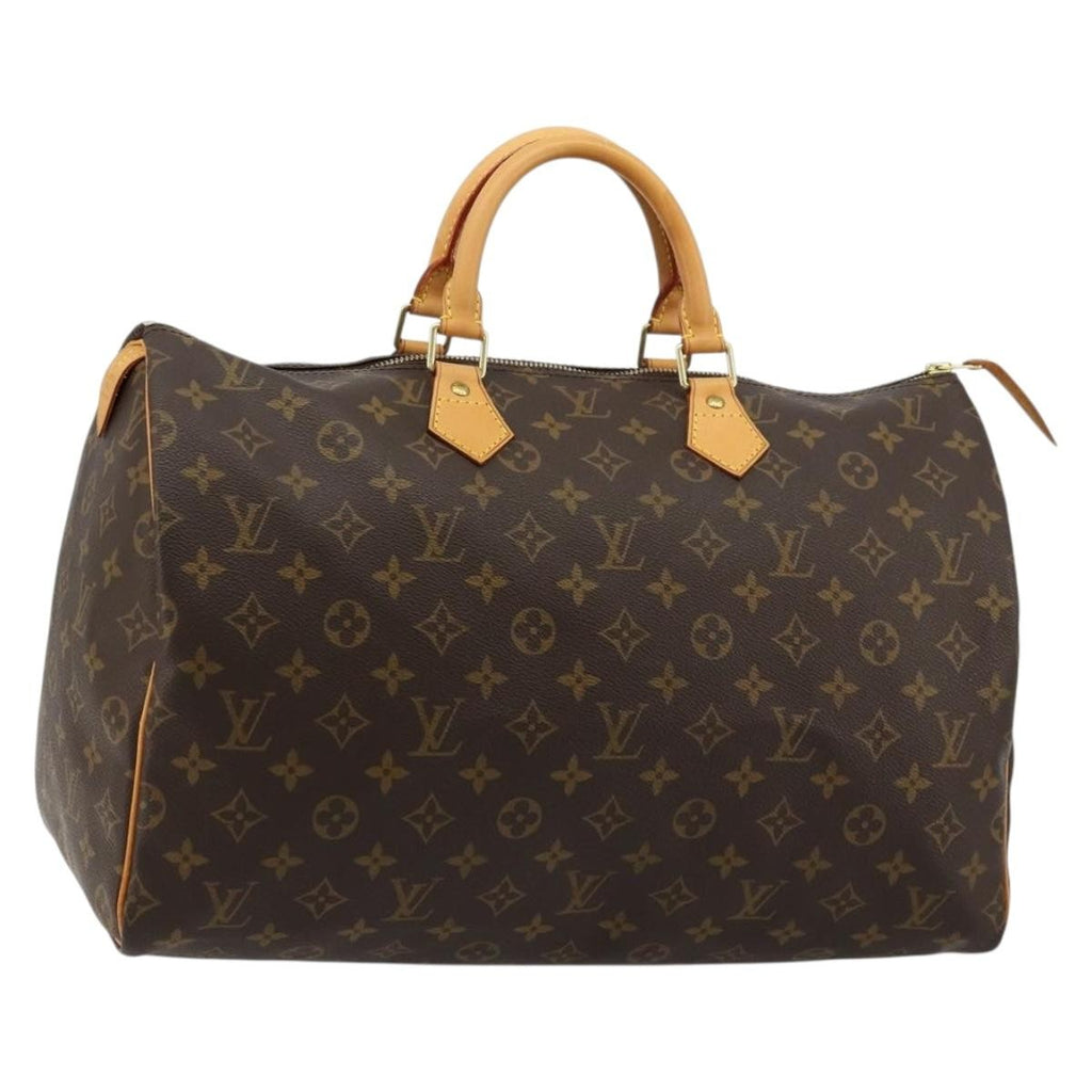 Louis Vuitton Speedy Handbag Monogram Canvas Brown Canvas Handbag ( )