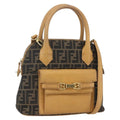 Fendi Vintage Zucca Handbag Zucca Brown Canvas Handbag (Authentic  )