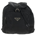 Prada Front Pocket Backpack Tessuto Black Nylon Backpack Bag (Authentic  )