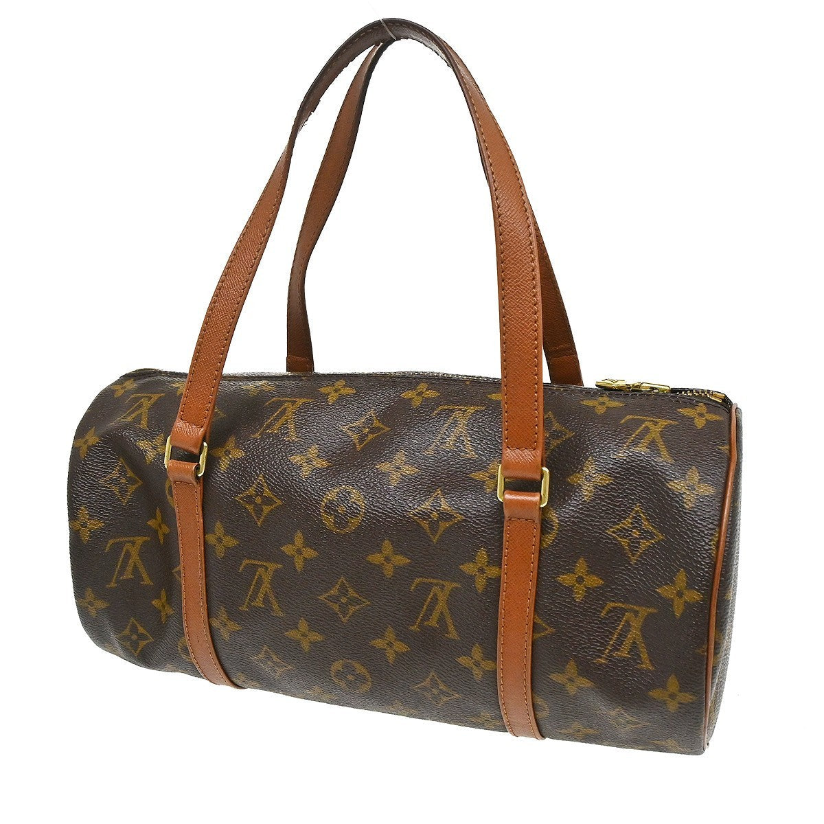 Louis Vuitton Papillon Handbag Monogram Canvas Brown Canvas Handbag ( )