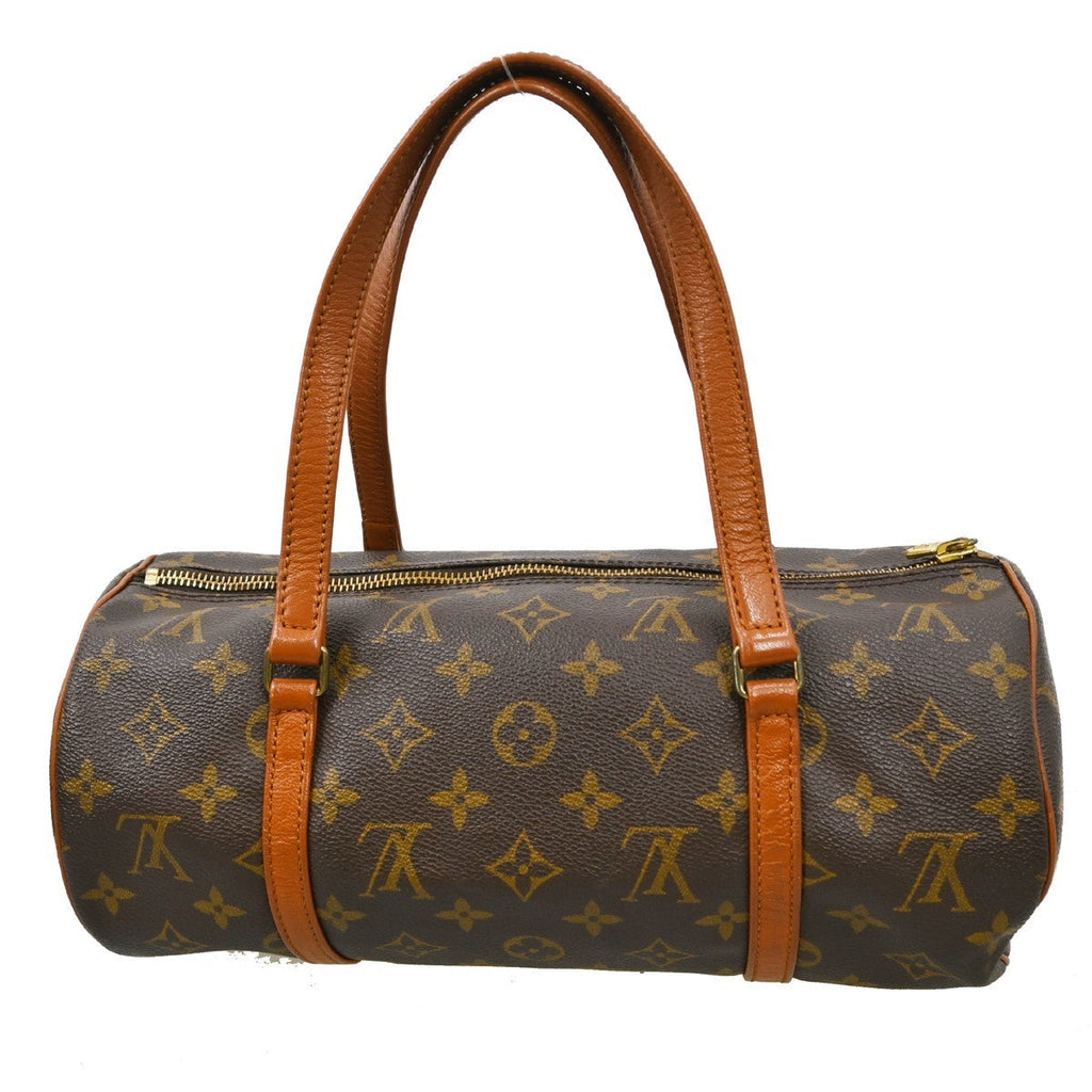 Louis Vuitton Papillon Handbag Monogram Canvas Brown Canvas Handbag (Authentic  )