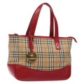 Burberry Nova Check Handbag Nova Check Canvas Beige Canvas Handbag (Authentic  )
