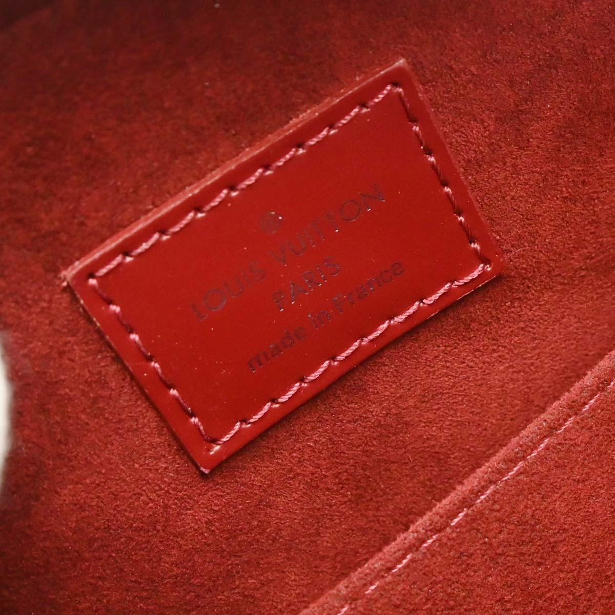 Louis Vuitton Jasmin Bag Epi Leather Red Leather Handbag (Authentic  )
