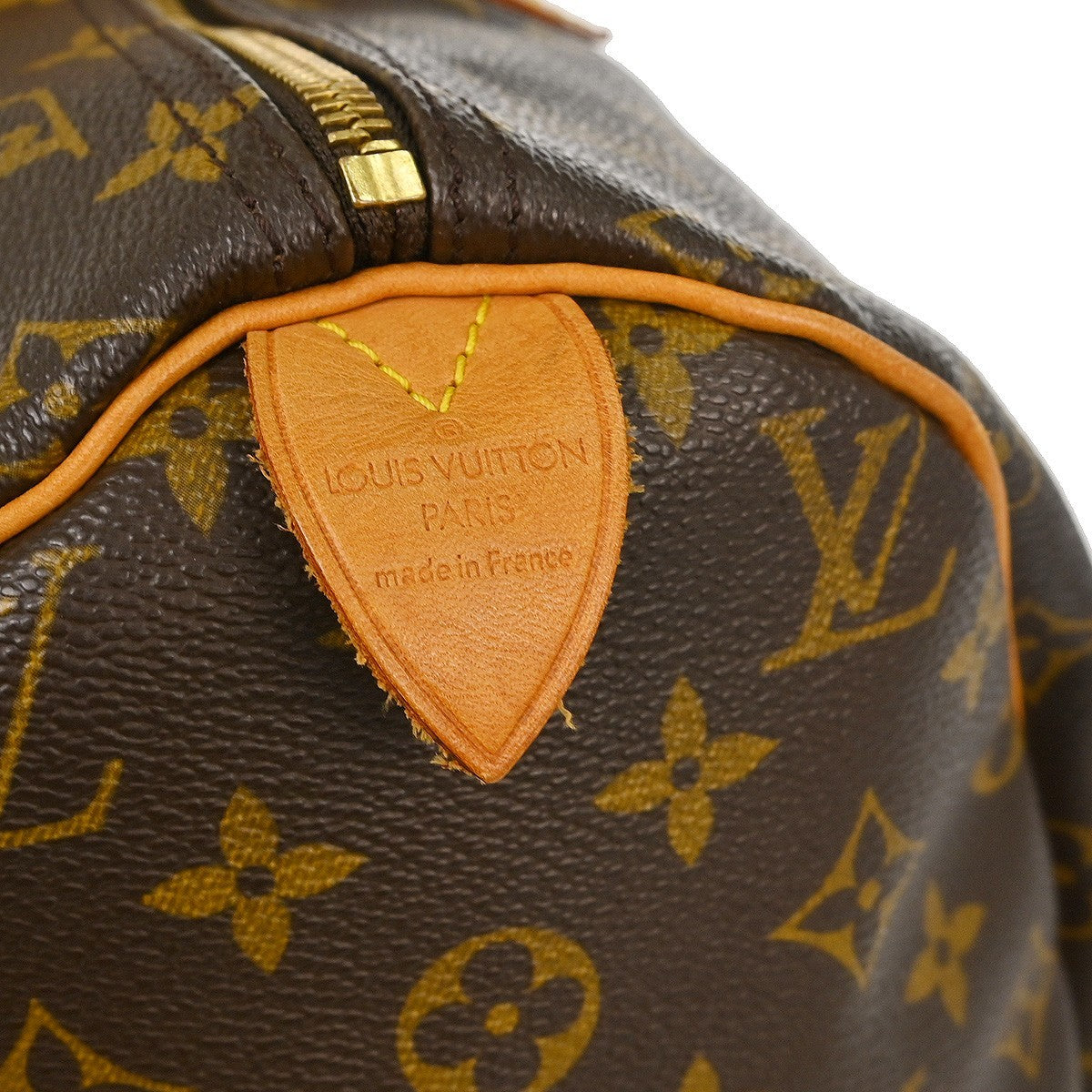 Louis Vuitton Speedy Handbag Monogram Canvas Brown Canvas Handbag ( )