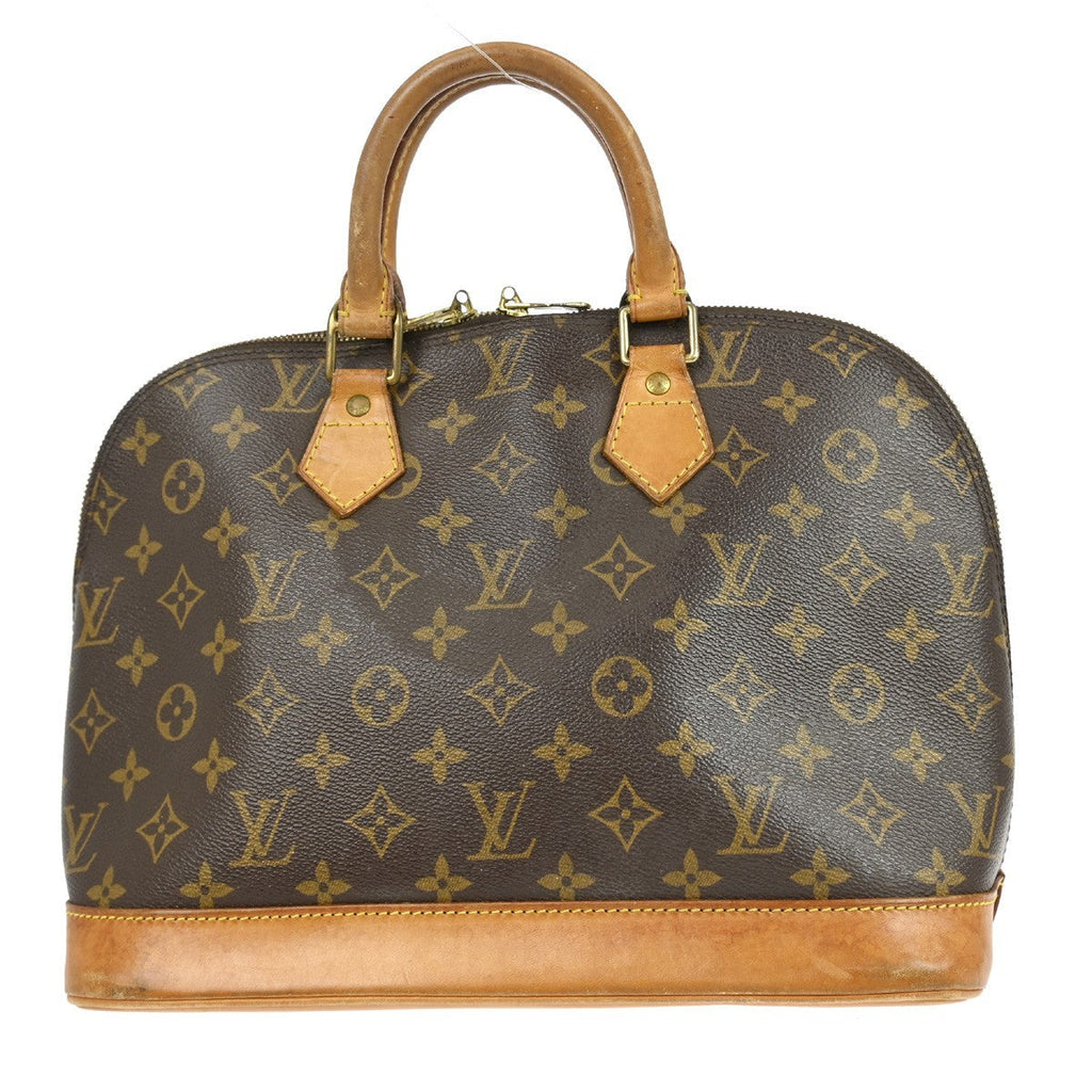 Louis Vuitton Alma Handbag Monogram Canvas Brown Canvas Handbag ( )