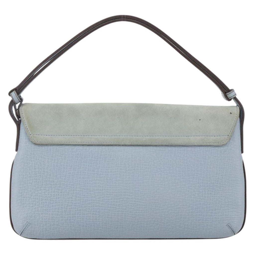 Loewe Vintage Handbag Leather Blue Leather Handbag (Authentic  )