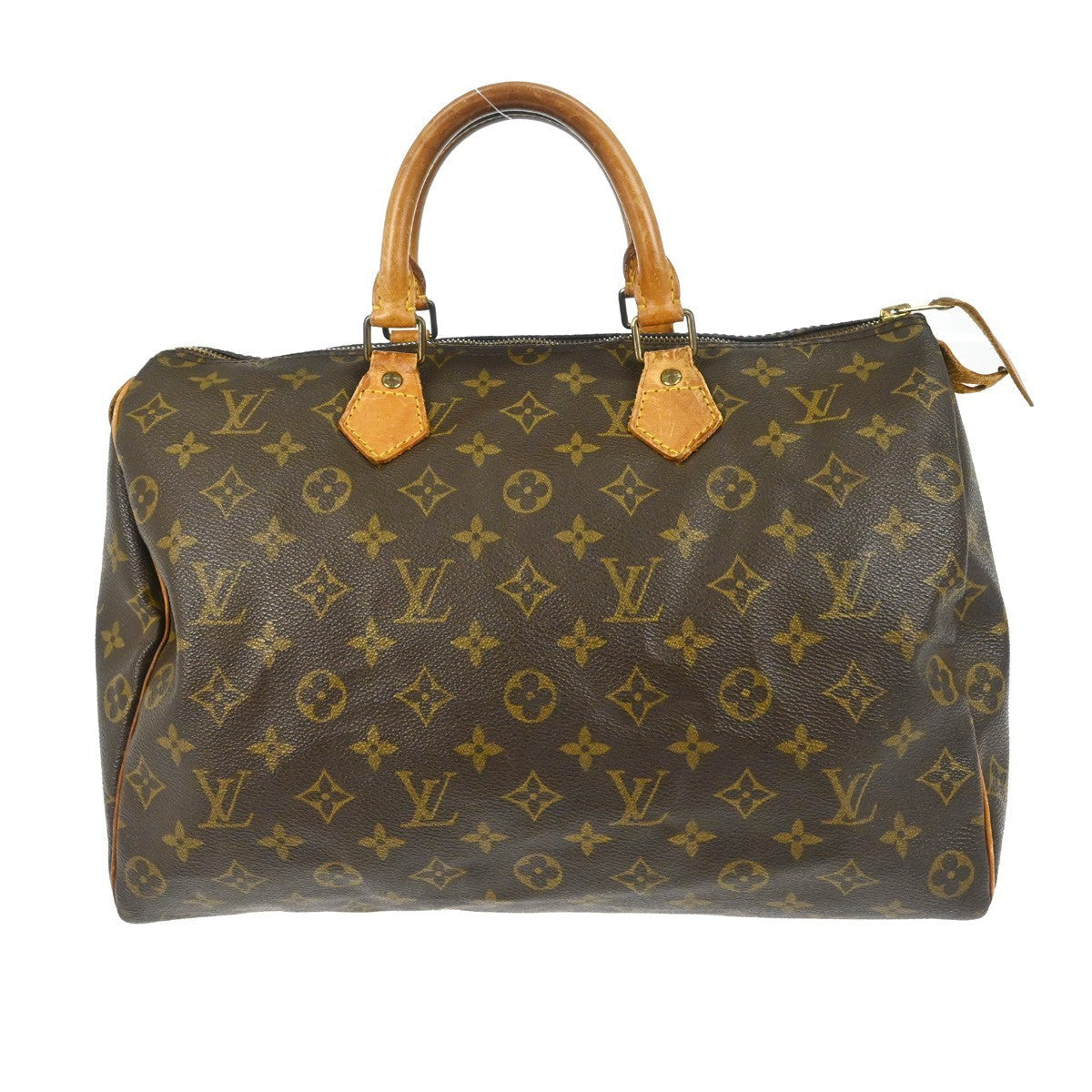 Louis Vuitton Speedy Handbag Monogram Canvas Brown Canvas Handbag ( )